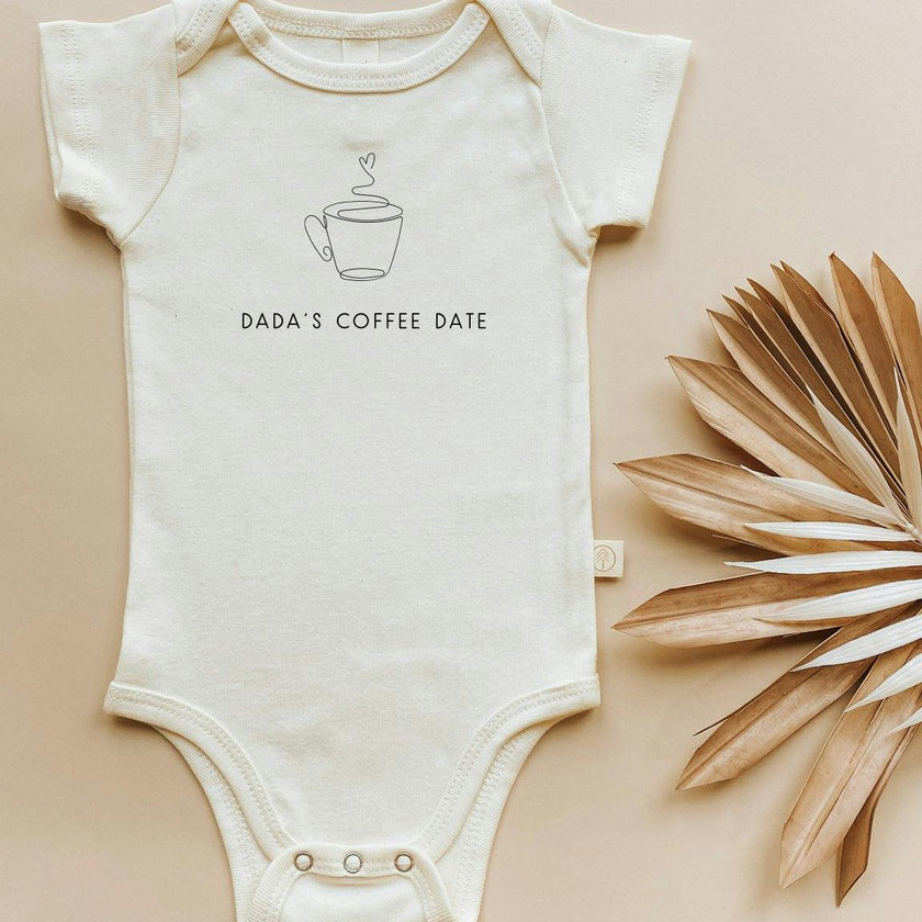 Dada's Coffee Date Organic Baby Bodysuit