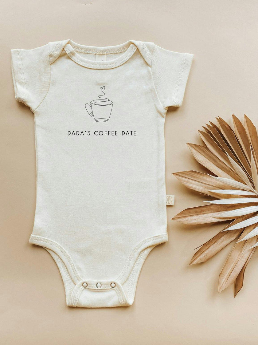 Dada's Coffee Date Organic Baby Bodysuit