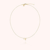 Initial Necklace, 14k Yellow Gold Filled