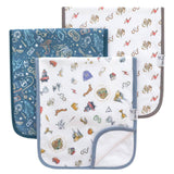 3 Pack Premium Burp Cloths - Wizarding World