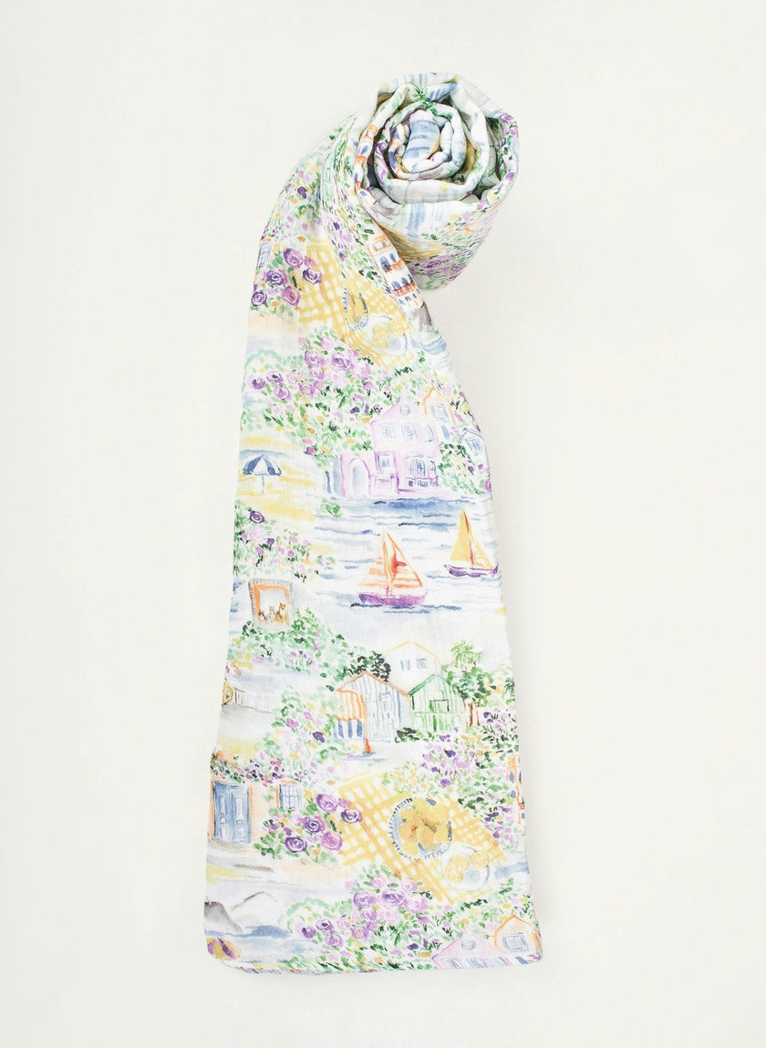 Baby Bib & Shawl Blanket Set - Limoncello