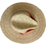 Zinnia Sun Hat - Wide & Short Red Grosgrain Ribbon