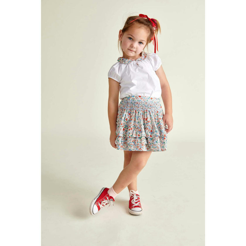 Hand-Smocked Ruffle Skirt Nancy