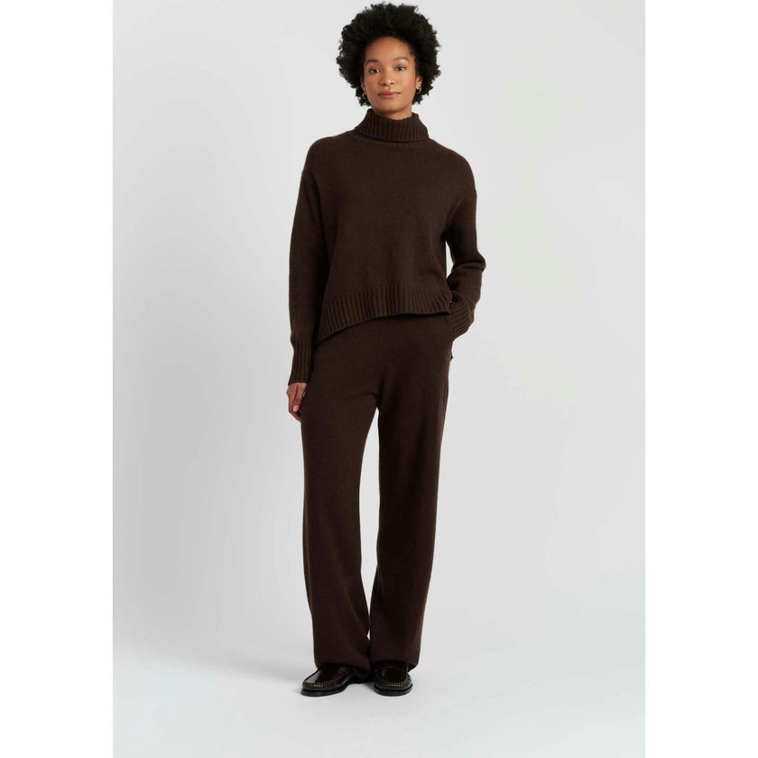 Pure Cashmere Wide Leg Pants