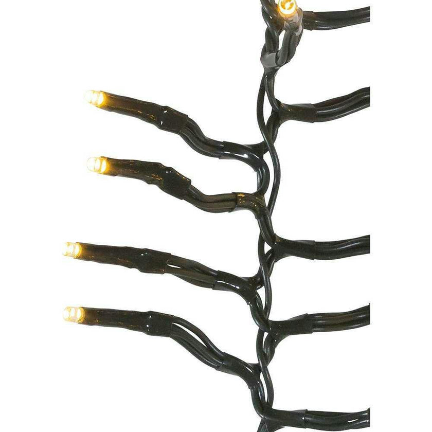 CUL 1000-Light 33-Foot Cluster Garland with Warm White 3MM LED Bulbs