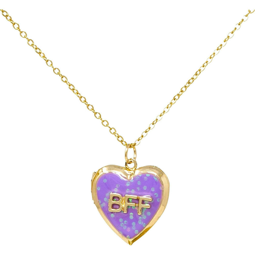BFF Heart Locket Necklace Set