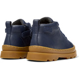 Kids Brutus Leather Ankle Boots, Blue
