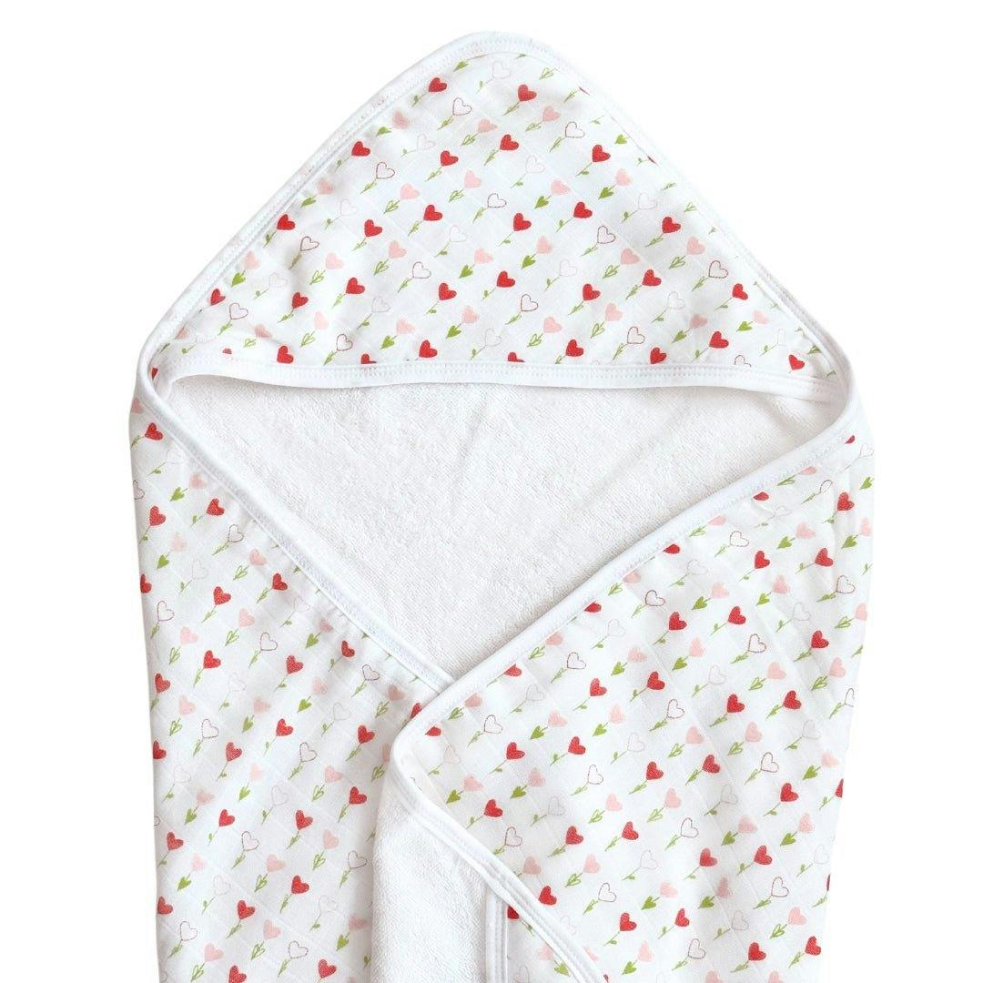 Hooded Towel in Bloom By The Pond