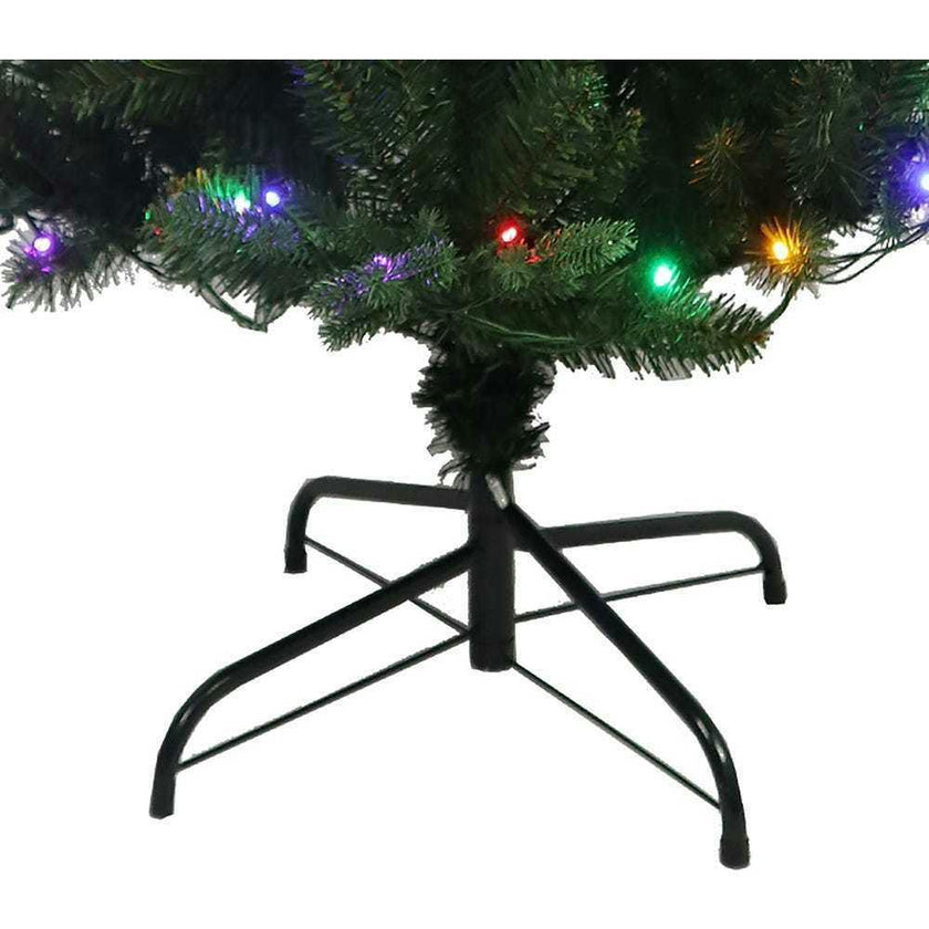 4.5-Foot Pre-Lit Multi-Colored LED Jackson Pine Tree