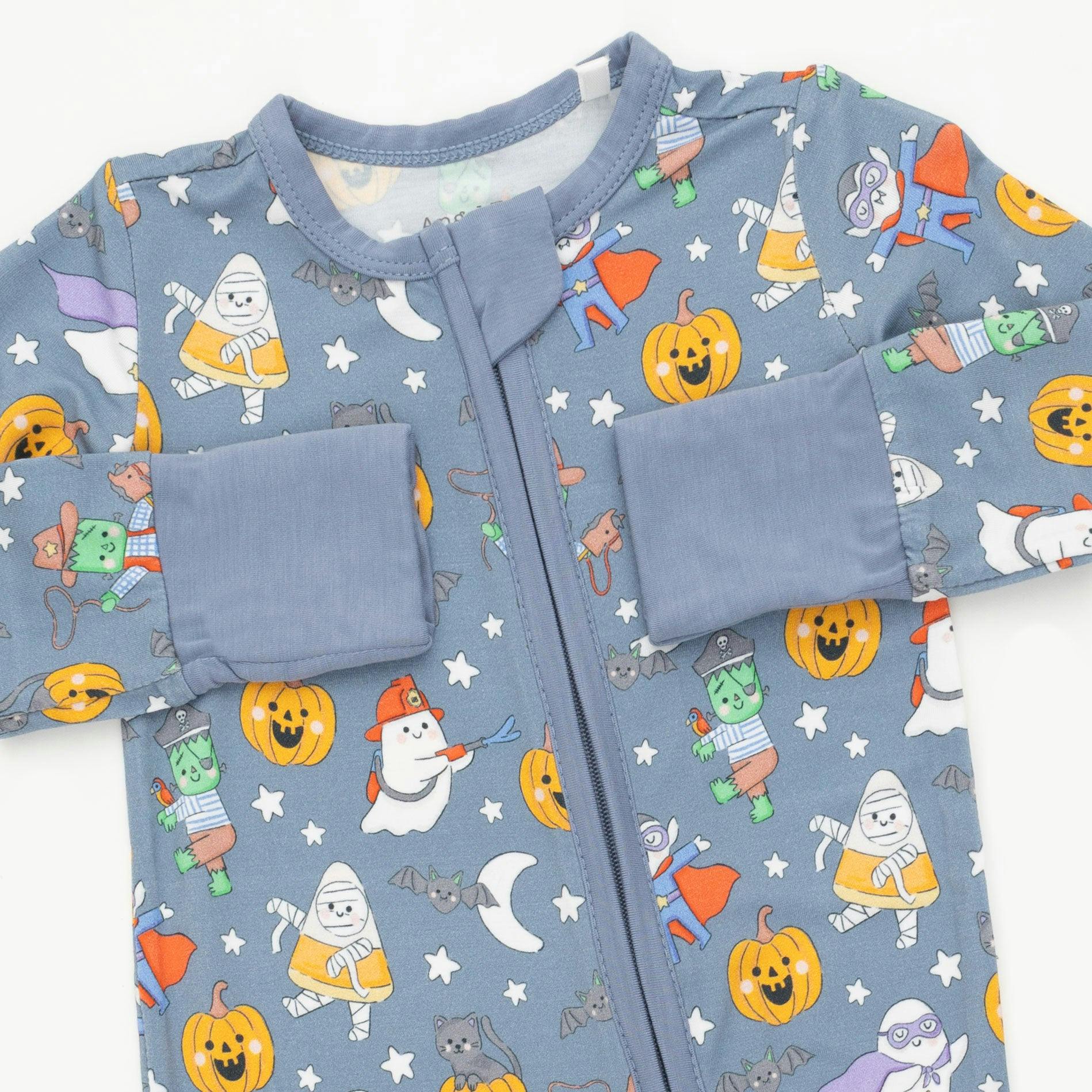 Halloween Monster Dress Up Blue - Convertible Romper