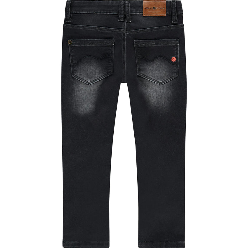 Classic Faded Leg Denim Pants