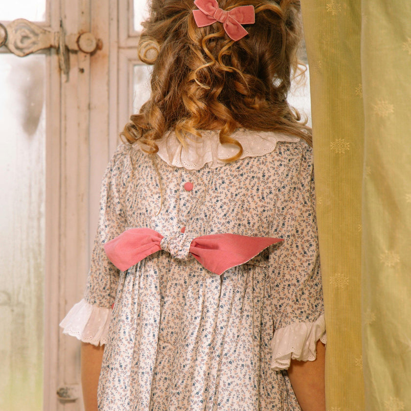 Isadora Floral Long Sleeve Smocked Dress