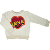 LOVE Cream Sweatshirt - Unisex for Boys and Girls