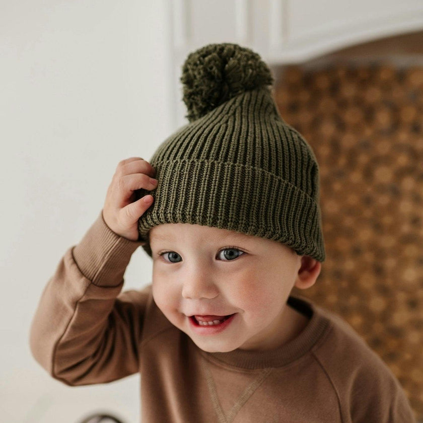Knit Pom Hat Portabella