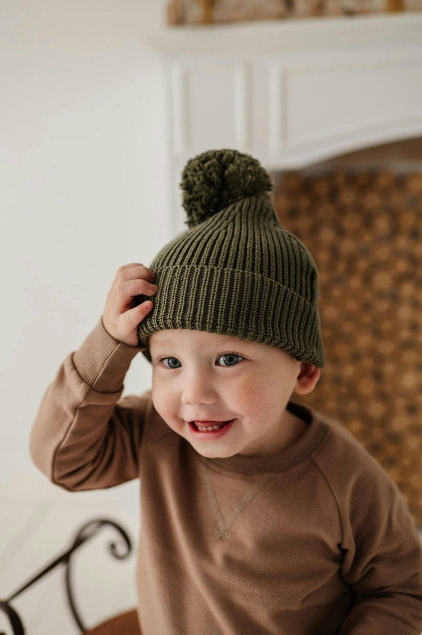 Baby & Kid's Knit Pom Hat