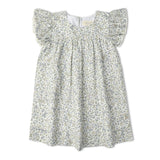 Organic Short Sleeve Flutter Dress - Tulle Floral