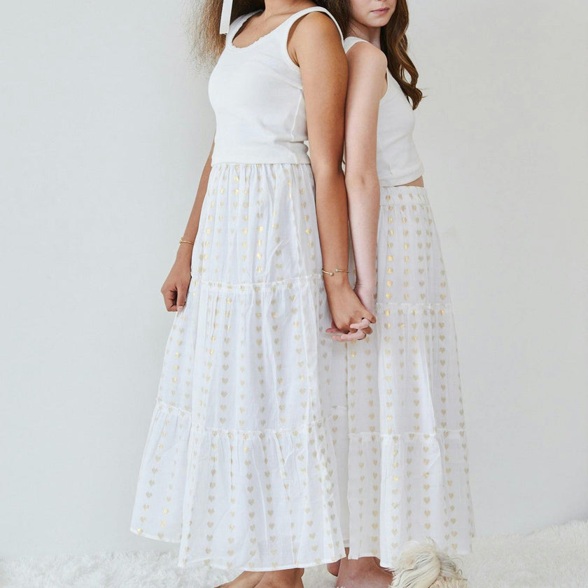 Stella White Ribbed Tank