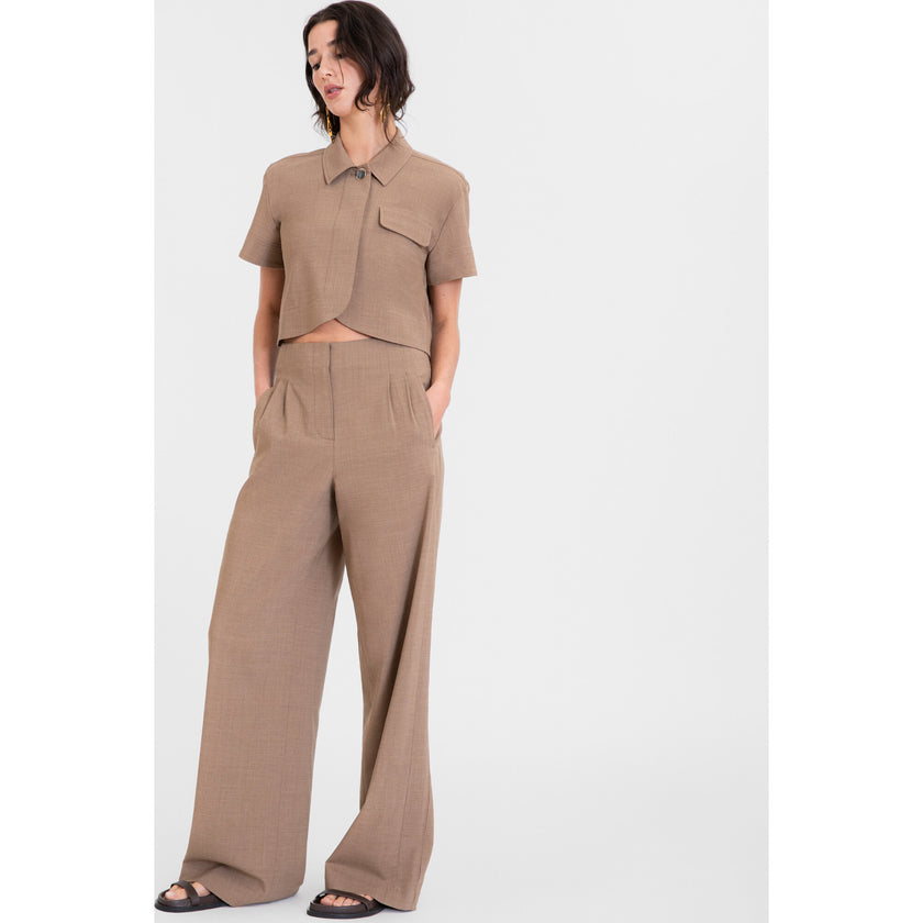 Women's Evelyn Top, Tan
