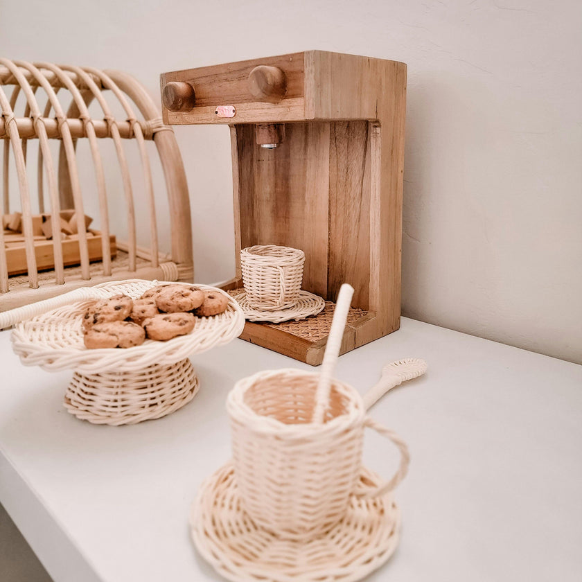 Rattan Tea and Cake Party Set
