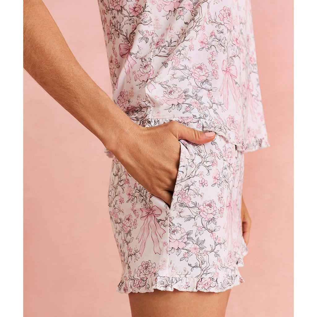 Irene Women's Ruffled Cami Short Set