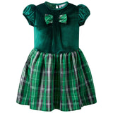 Velvet Check Party Dress