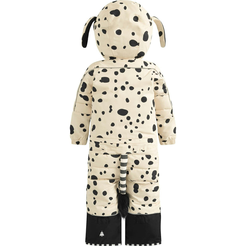 Puppydo Adjustable Hood Waterproof Zipper Snowsuit, Beige