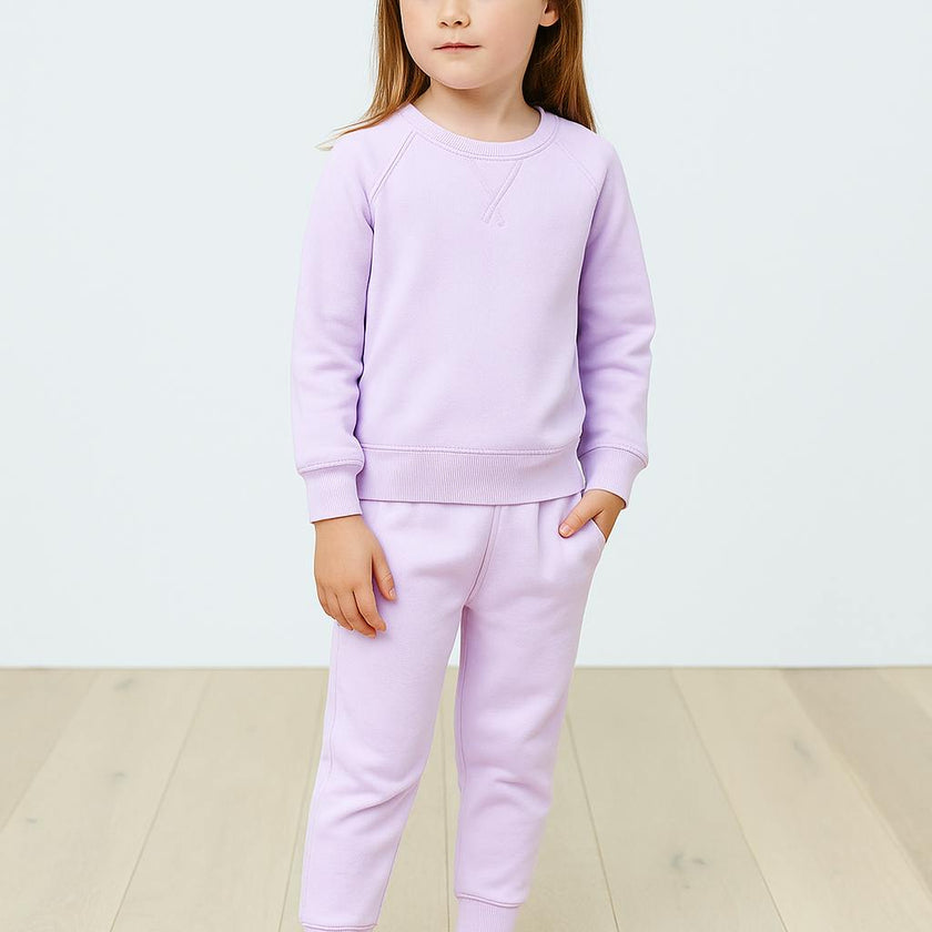 Sherpa Raglan Sweatshirt and Jogger Set