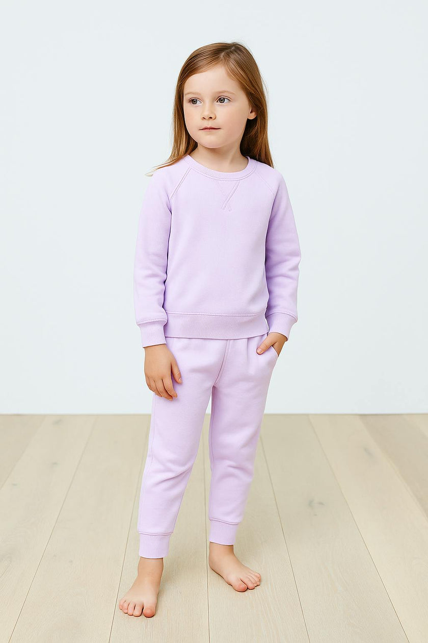 Sherpa Raglan Sweatshirt and Jogger Set