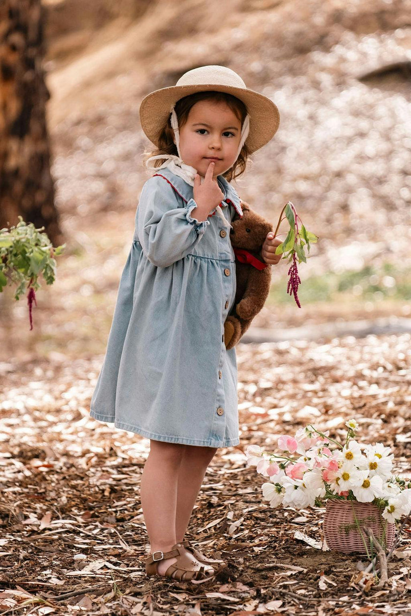 Clementine Dress in Denim Darling