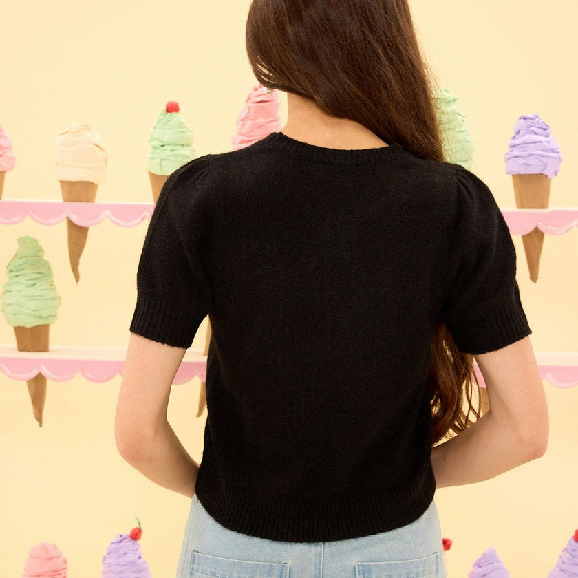 Lila Top in Black