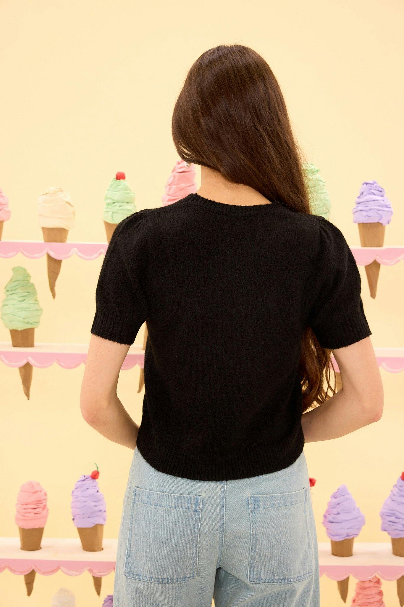 Lila Top in Black