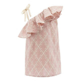 Pink Ruffle Embroidered Summer Dress