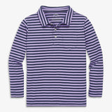 Kids long sleeve polo in stripe