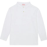 White Marco Boy Long Sleeve Polo Shirt