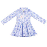 Grace Dress Blueberry Bow
