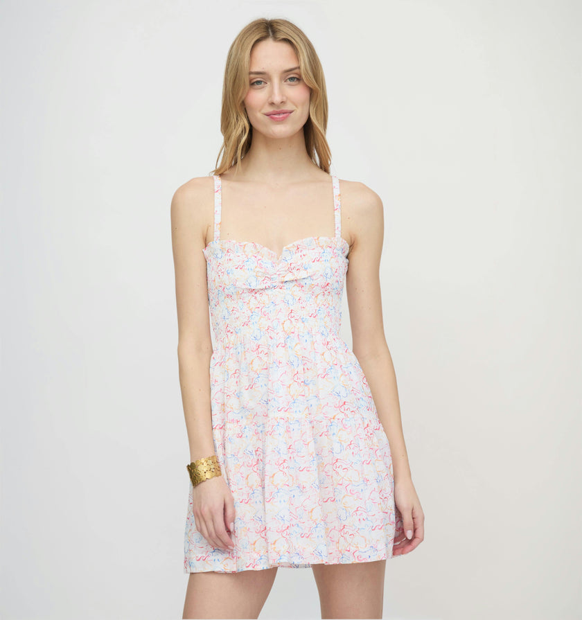 The Rebecca Mini Nap Dress - Camo Fish