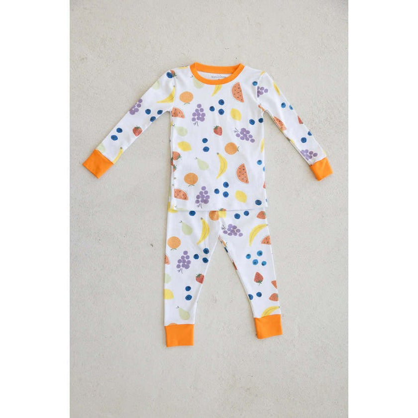 vitamin c orange long sleeve pajama set