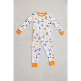 vitamin c orange long sleeve pajama set