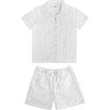 White Stars Shirt and Bermuda Shorts Set