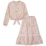 Floral Woven Embroidered Set