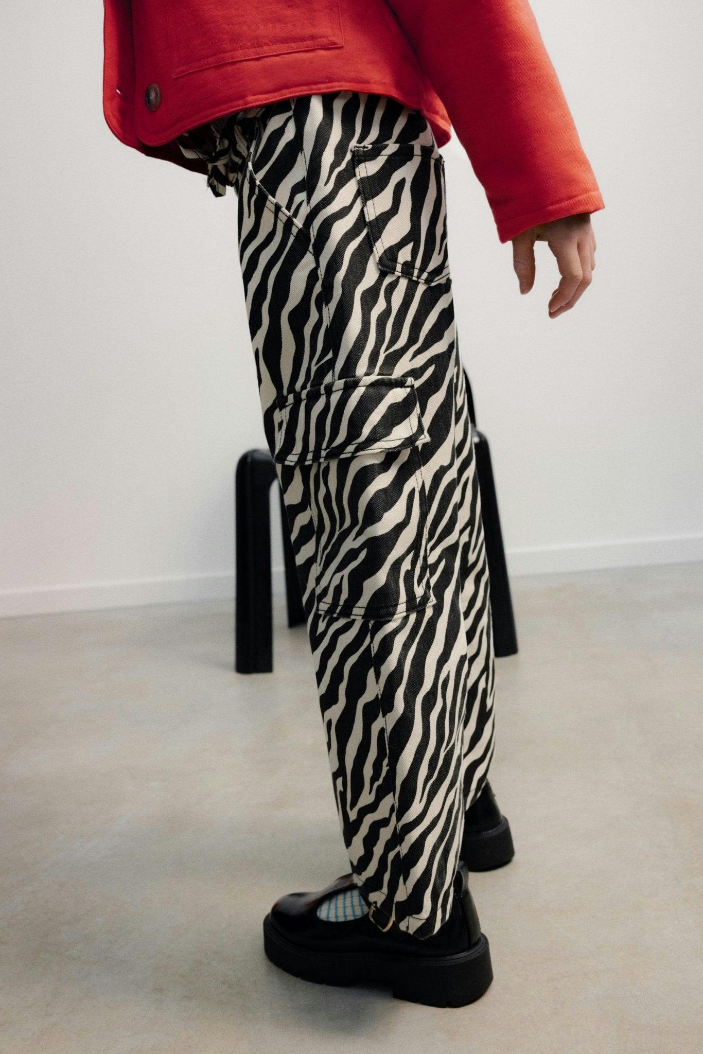 Dakota Trouser Zebra Print