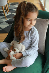 Grey Pajama Set in Pima Cotton