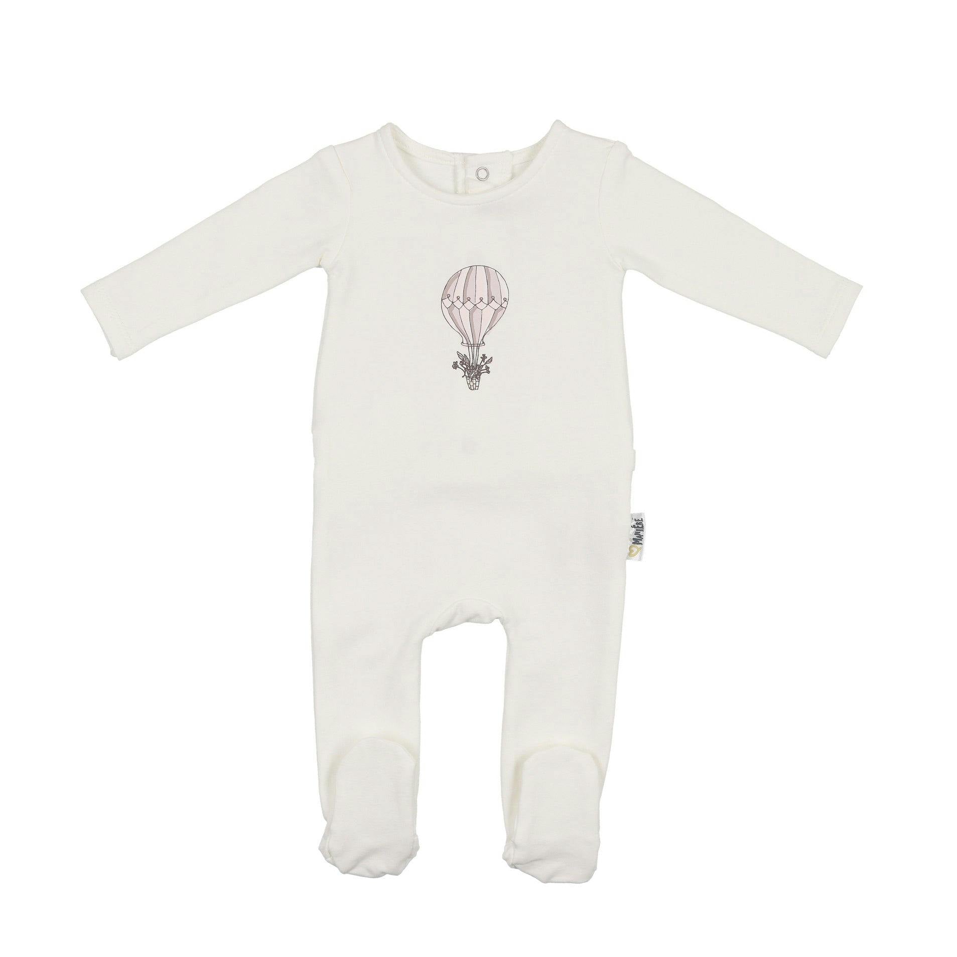 Air Balloon Footie and Beanie Set