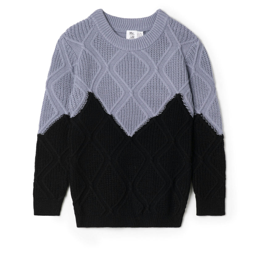 Diamond Knit Sweater Dark Almond/Camel