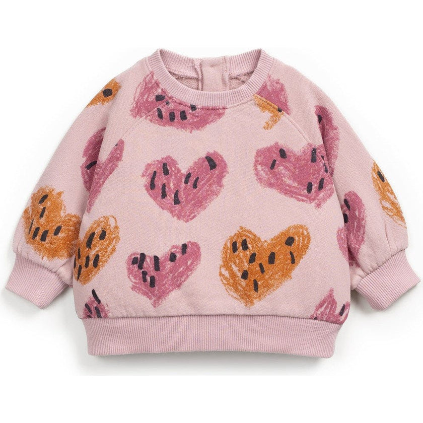 Baby Abstract Heart Print Sweatshirt