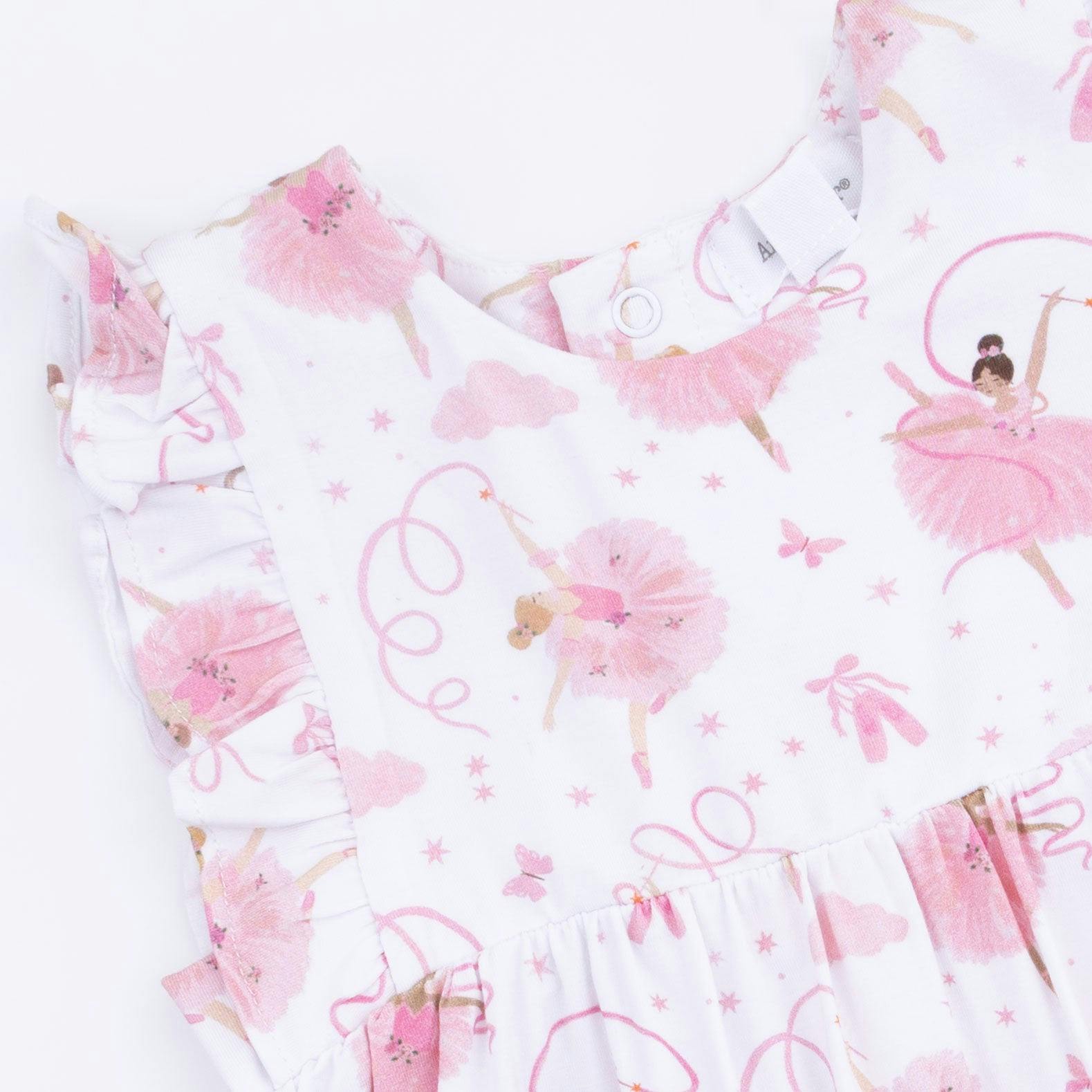 Ribbon Ballerinas - Ruffle Playsuit