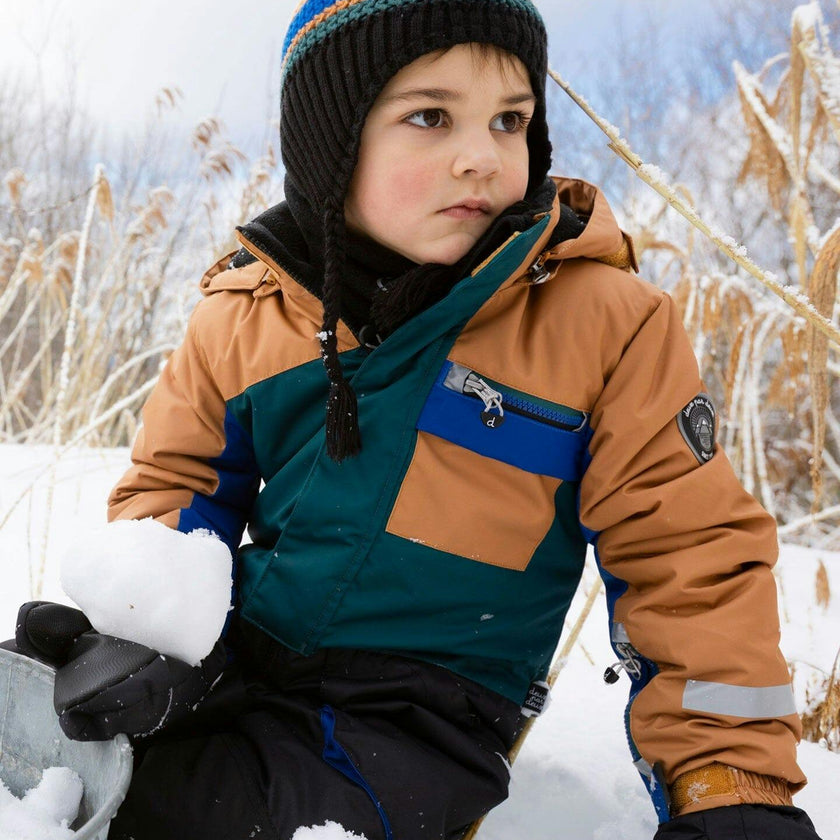 One-Piece Play Snowsuit Colorblocked And