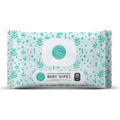 Natural Bamboo Baby Wipes, White