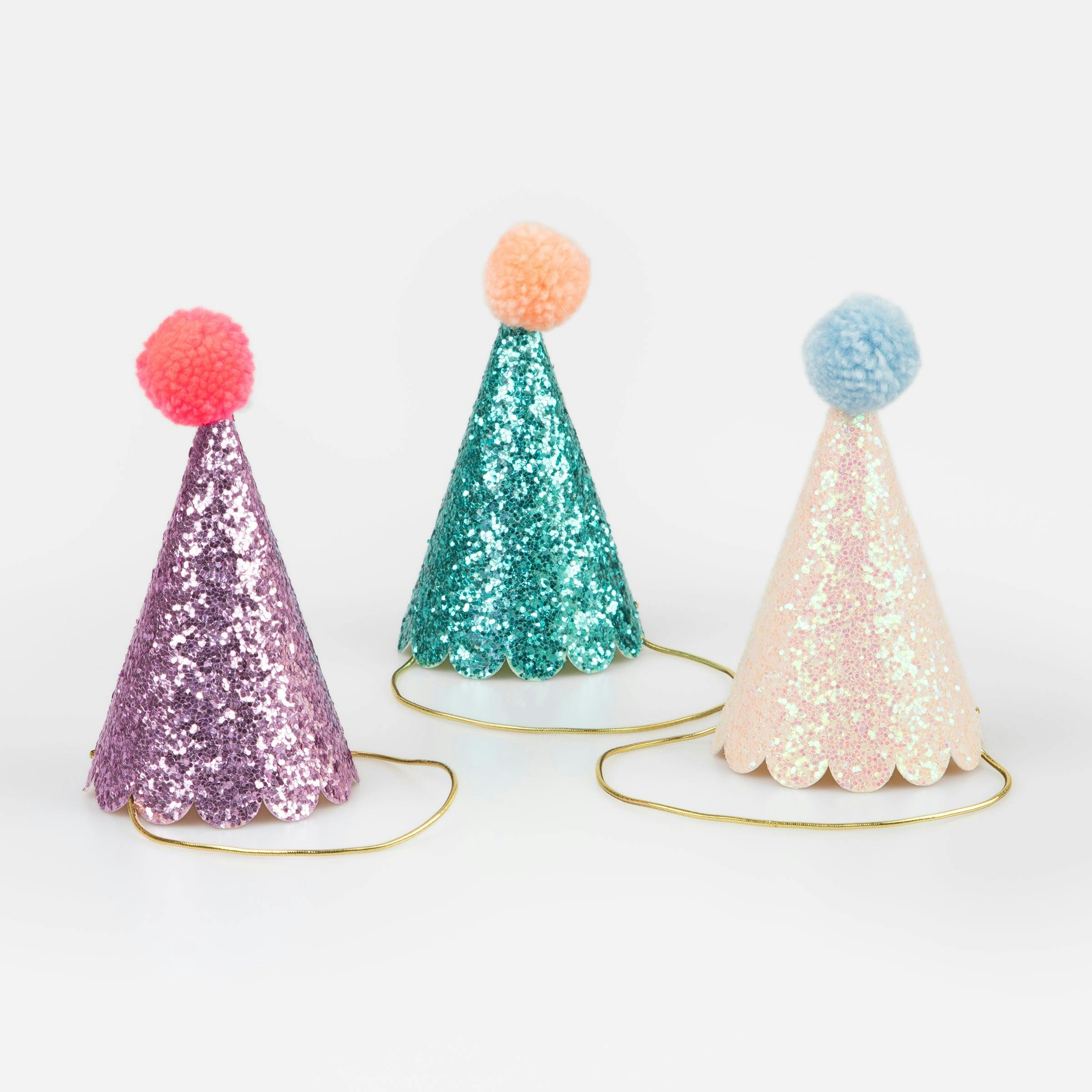 Glitter Mini Party Hats
