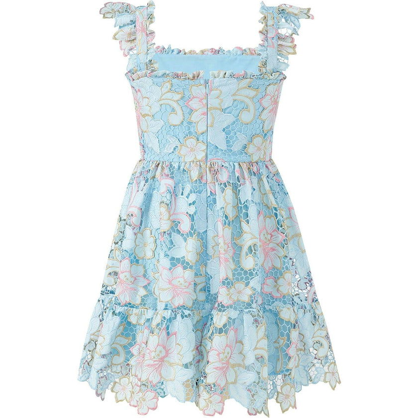 Lilia Embroidered Mini Dress